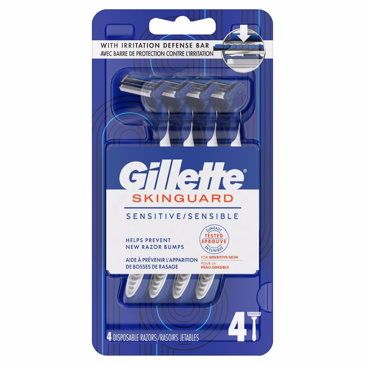 Gillette SkinGuard Disposable Razors for Men, 4 Count Gillette SkinGuard Disposable Razors for Men, 4 Count