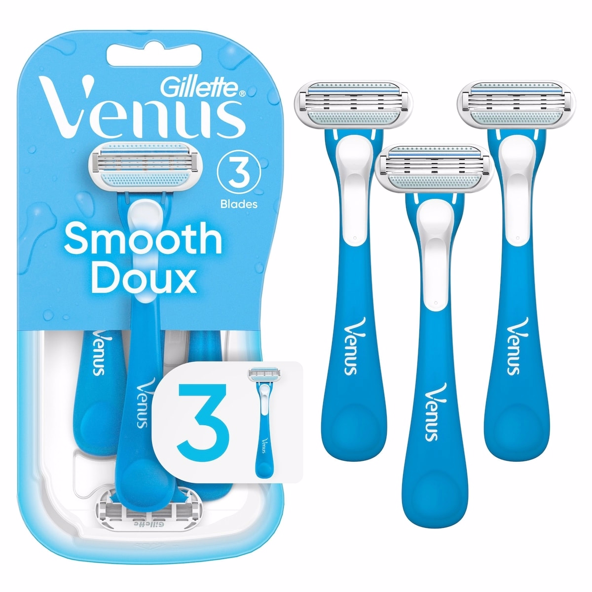Gillette Venus Oceana 女性一次性剃刀 - 3支裝