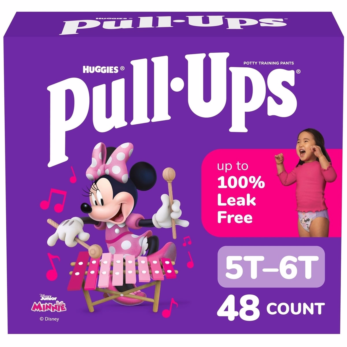 Girls' Potty Training Pants, 5T-6T (46+ lbs)