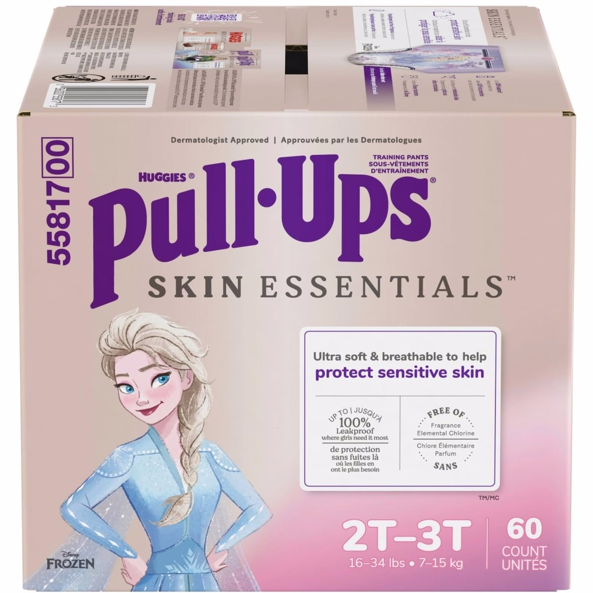 Culottes d'entraînement Skin Essentials pour filles 2T-3T (16-34 lb)