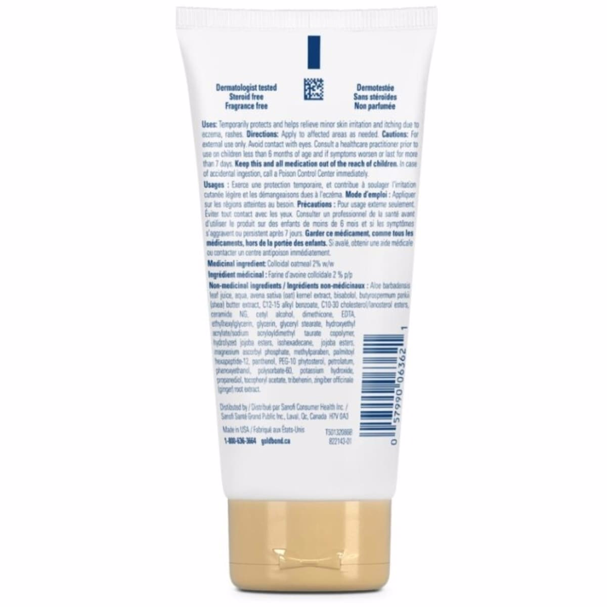 Gold Bond 極致皮膚保護濕疹緩解手霜 - 85 mL 管裝 - 緩解與濕疹相關的症狀包括紅疹、癢感與刺激。