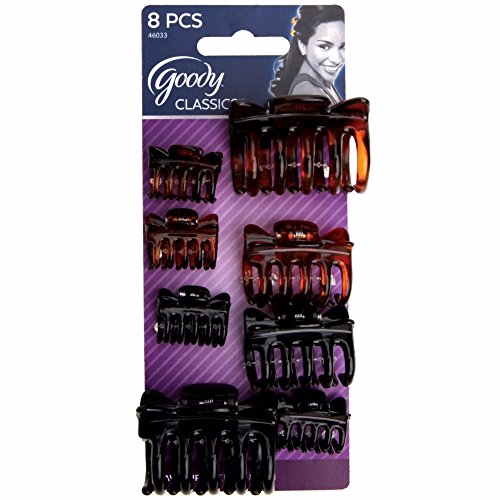 Goody Classics Claw Clip, Assorted Sizes 8 On, 0.667 Ounce