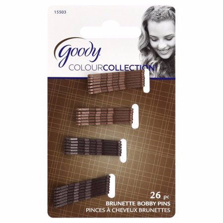 Goody Colour Collection Metallic Brown Bobby Pins, Small, 26 Pcs