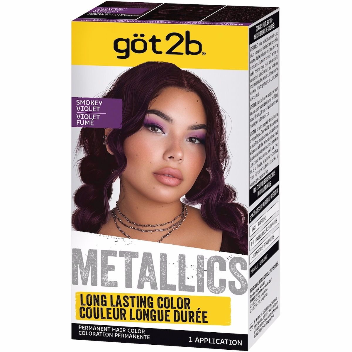 Got2b Metallic Permanent Hair Color M49 Smokey Violet