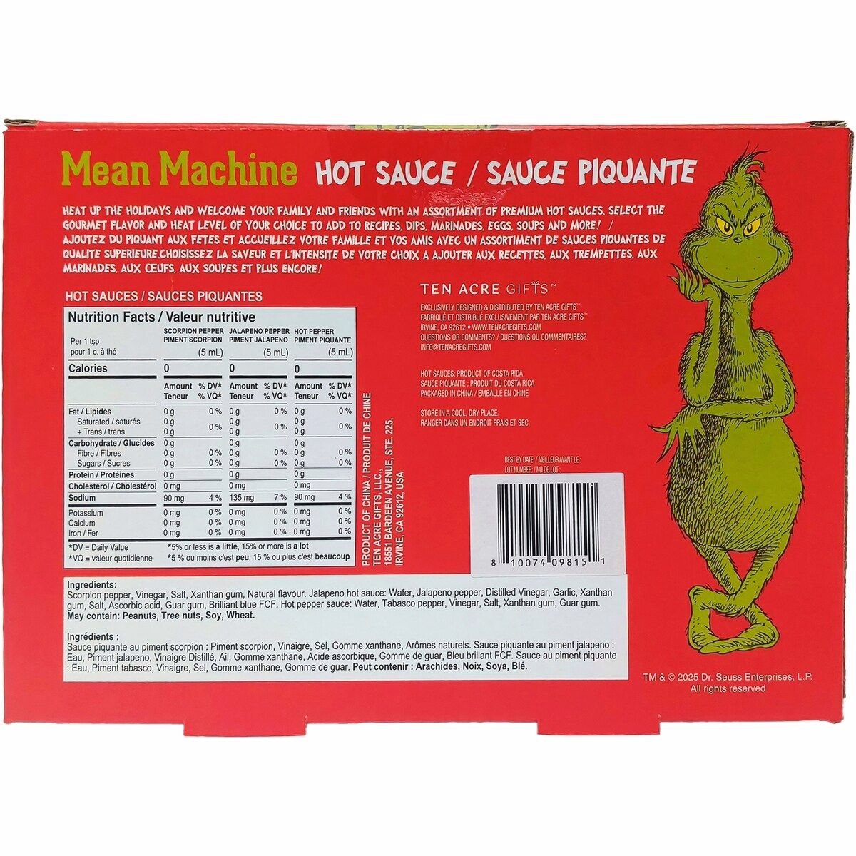Grinch Hot Sauce 3PK