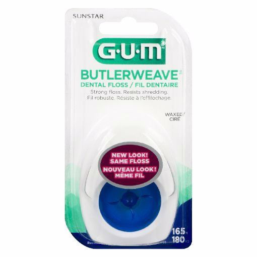 Gum Butlerweave Waxed Dental Floss 165M