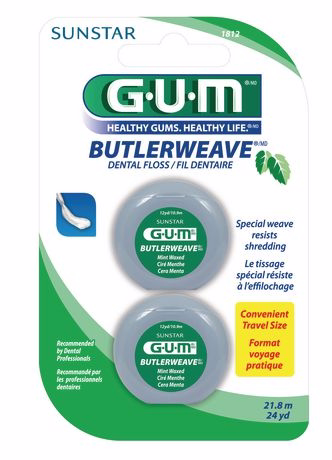 Gum Butlerweave Waxed Mint Dental Floss