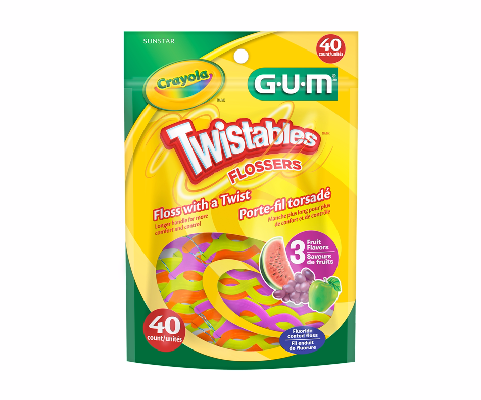 Gum Crayola Twistables Dental Flossers