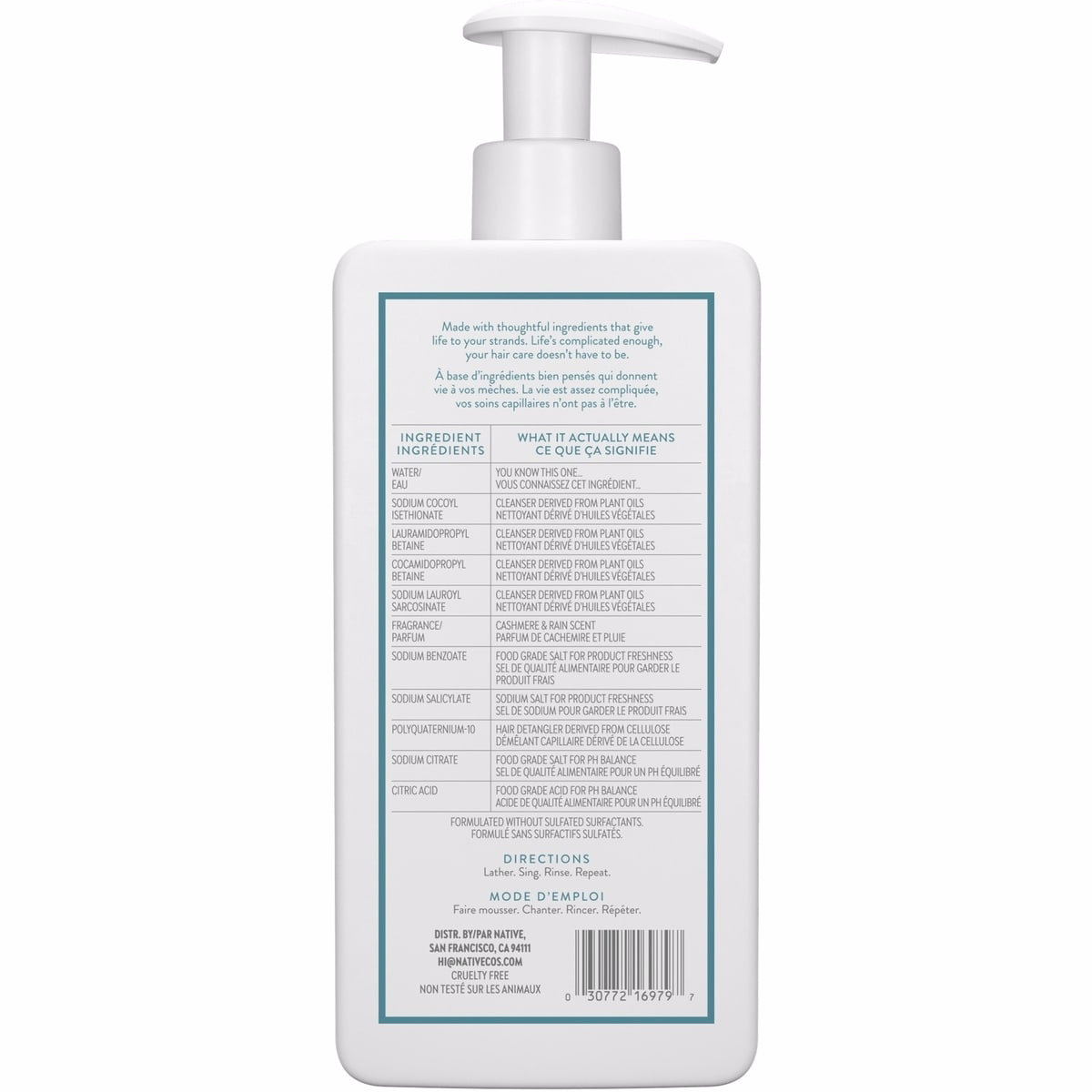 Hair Cashmere & Rain Strenghthening Shampoo