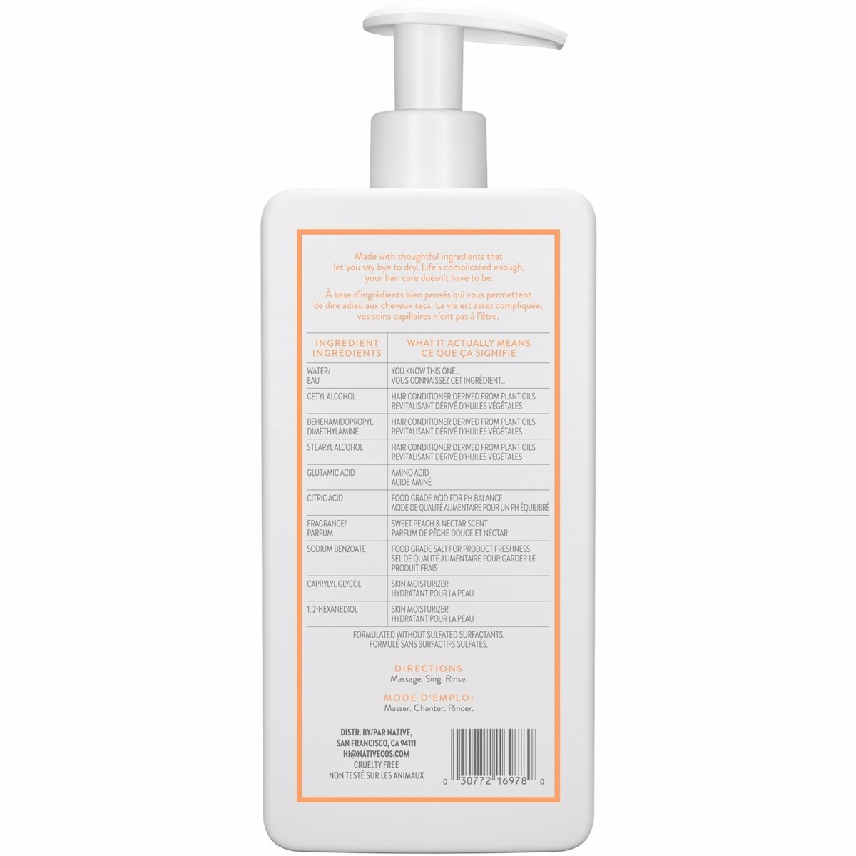 Hair Sweet Peach & Nectar Moisturizing Conditioner