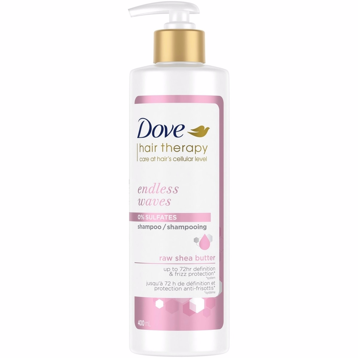 Hair Therapy Endless Waves for Wavy Hair Shampoo Moisturizing Shampoo Made With Raw Shea Butter for Up To 72H Definition