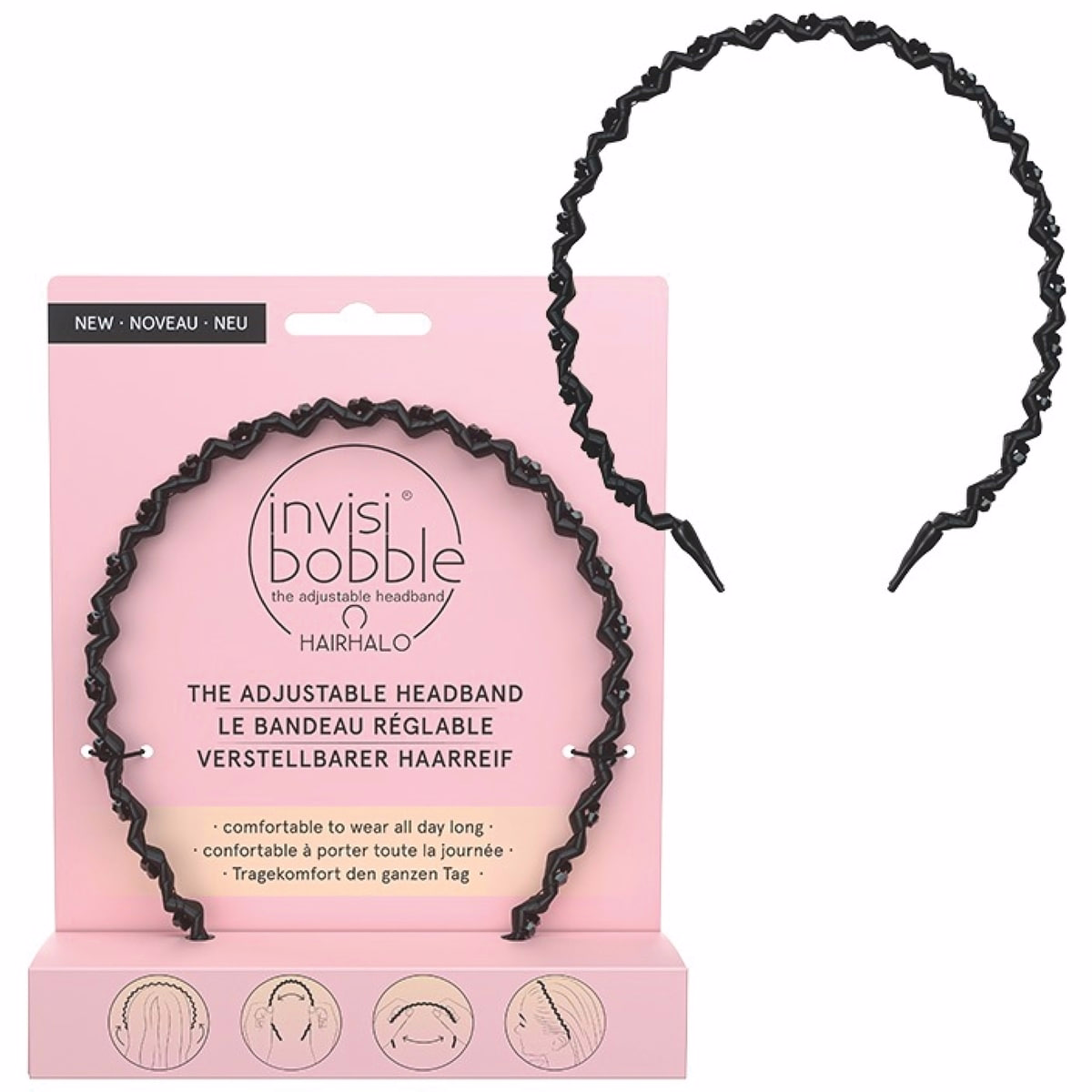 HAIRHALO Black Sparkle (Hanging Pack)
