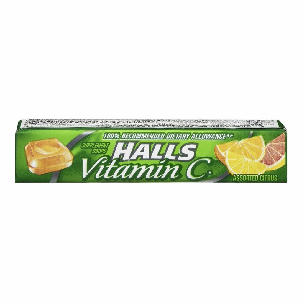 Halls Defense Vitamin C Lozenges Citrus