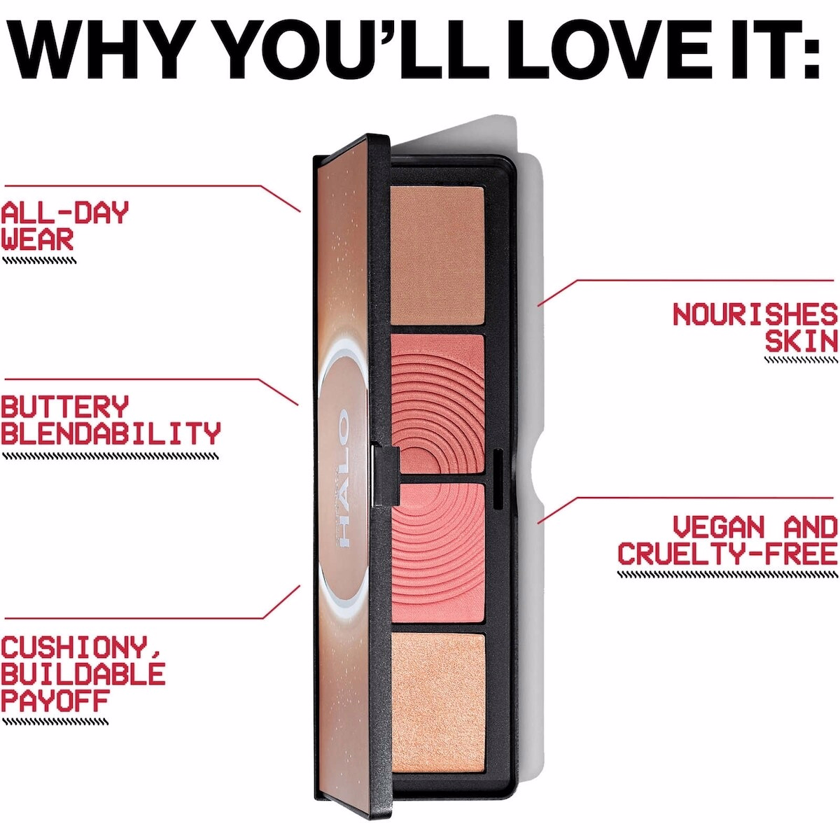 Halo Sculpt + Glow Face Palette - Berry Saturation