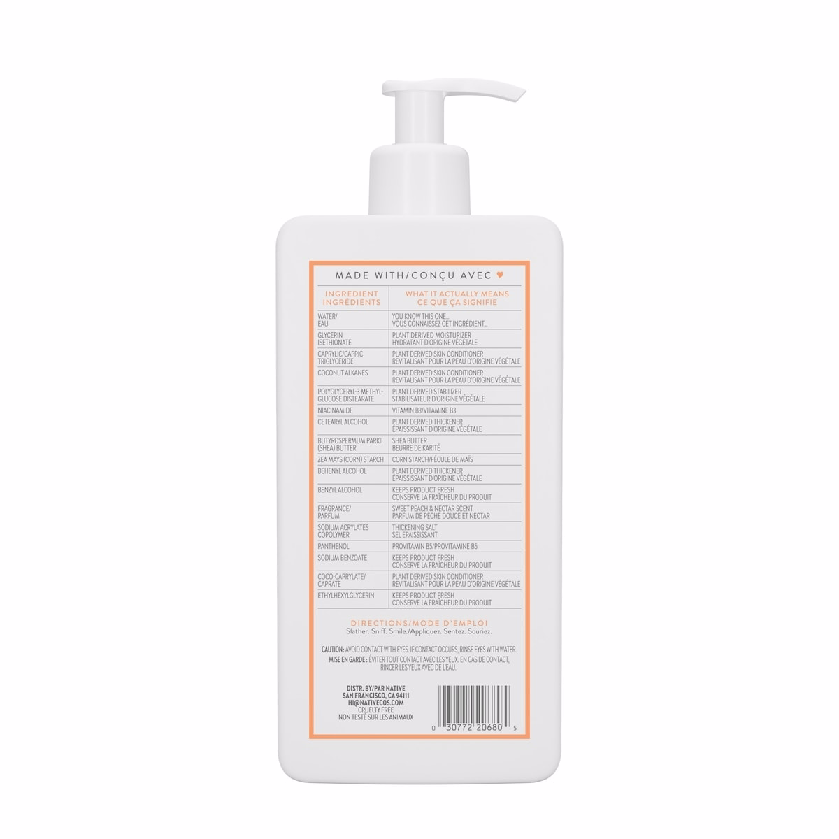 Hand & Body Lotion Sweet Peach & Nectar