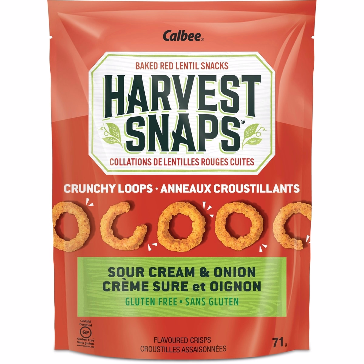 Harvest Snaps Crunchy Loops Sour Cream & Onion