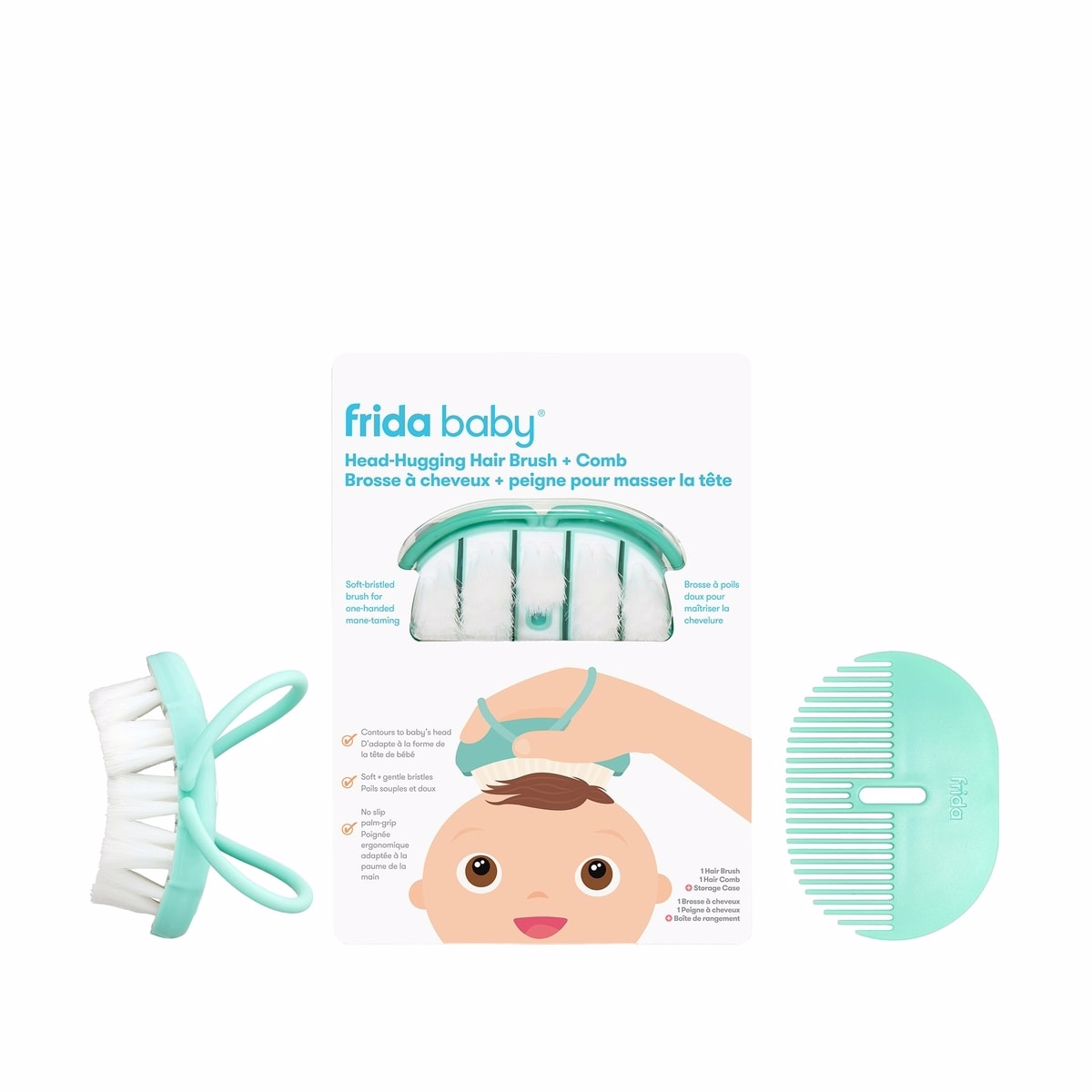 Headhugging Hair Brush & Comb Set