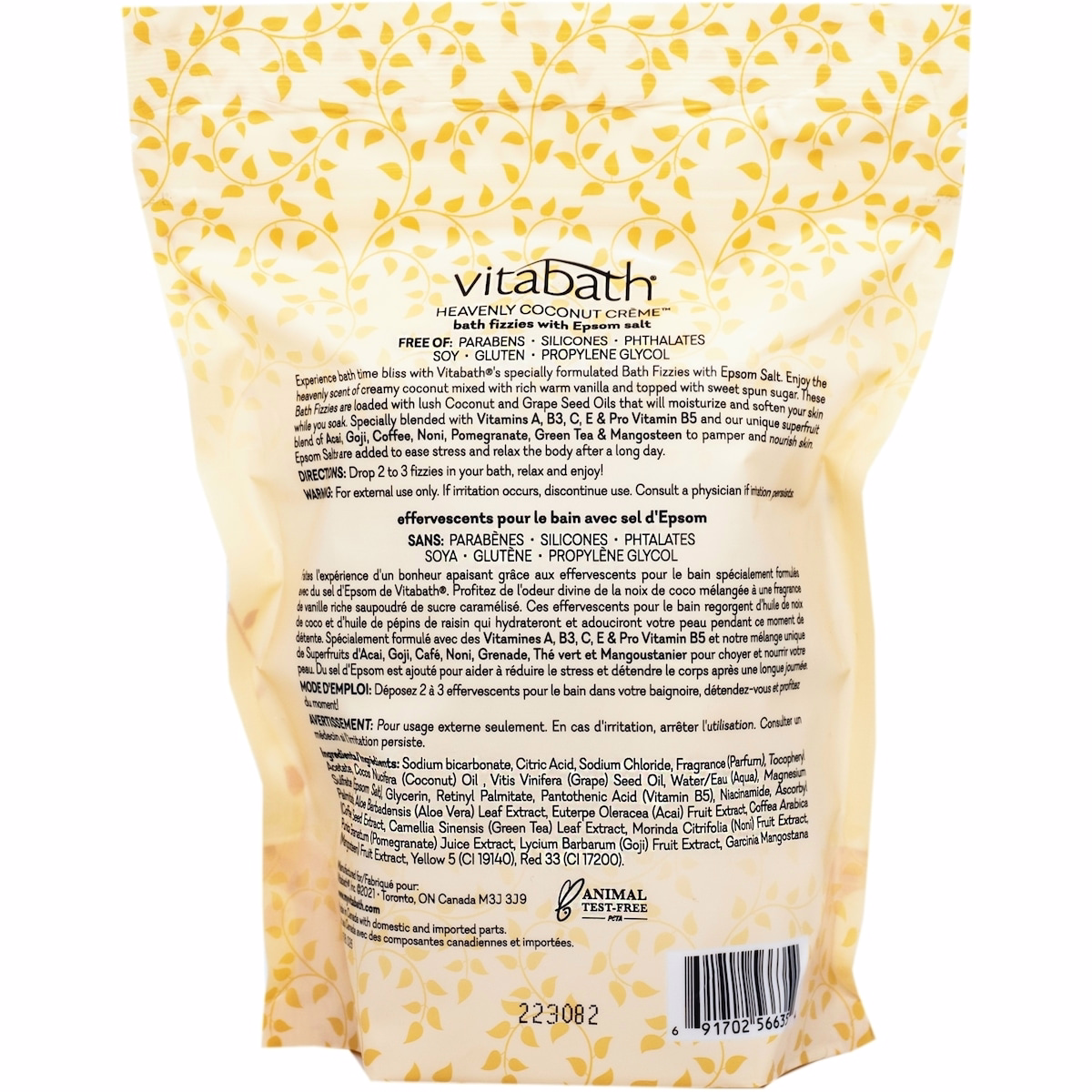 Heavenly Coconut Crème Bath Fizzies