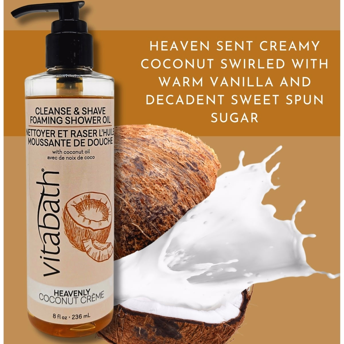 Heavenly Coconut Crème Cleansing Foaming Shave Oil Heavenly Coconut Crème Cleansing Foaming Shave Oil