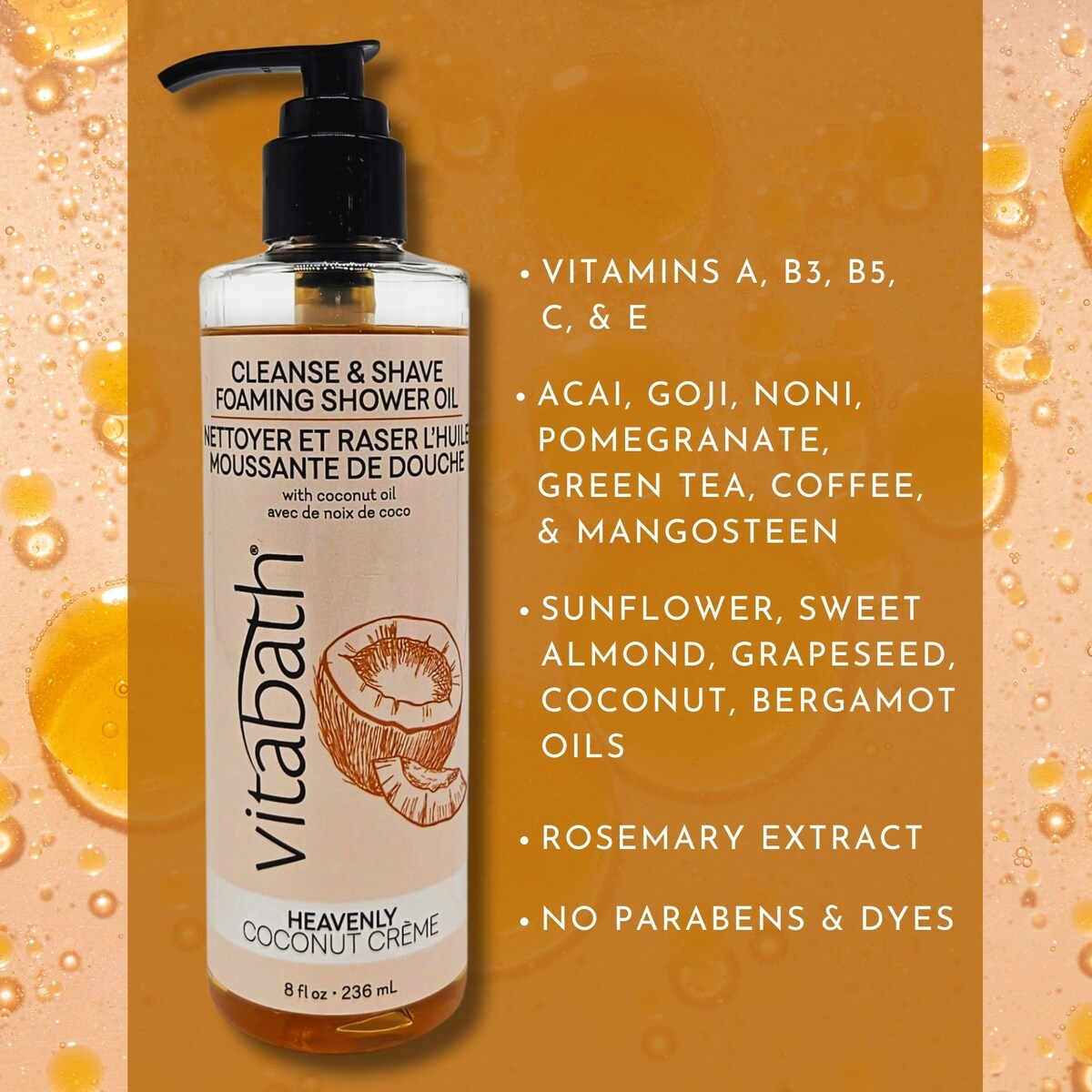 Heavenly Coconut Crème Cleansing Foaming Shave Oil Heavenly Coconut Crème Cleansing Foaming Shave Oil