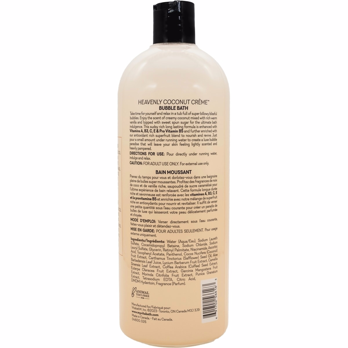 Heavenly Coconut Crème Paraben & Dye Free Bubble Bath