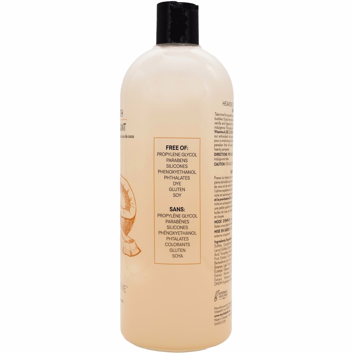 Heavenly Coconut Crème Paraben & Dye Free Bubble Bath Heavenly Coconut Crème Paraben & Dye Free Bubble Bath
