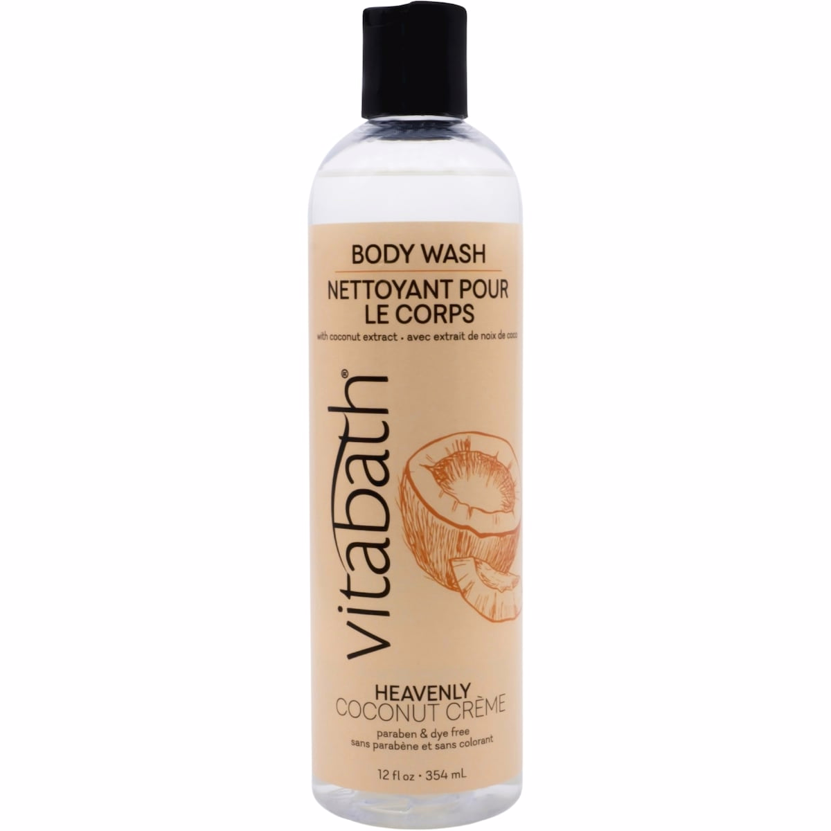 Heavenly Coconut Crème Paraben & Dye Free Mositurizing Body Wash