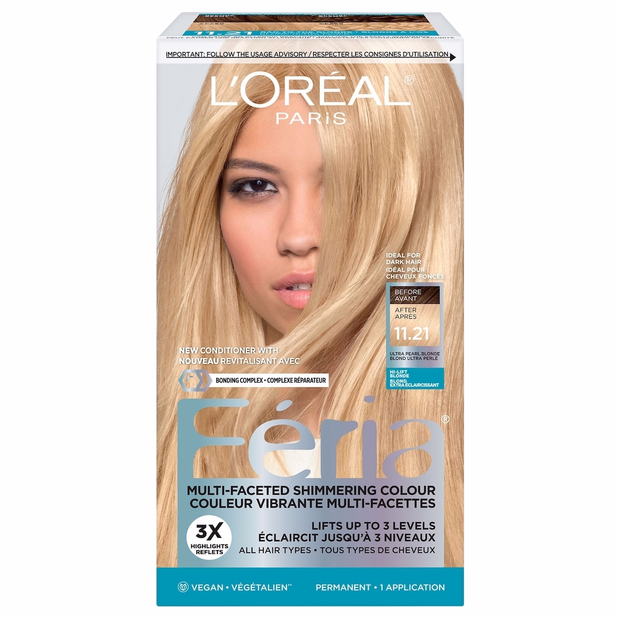 High Intensity Multi-Faceted Shimmering Permanent Hair Color, 3X Highlights, Gentle , Deep Conditioning Hair Dye