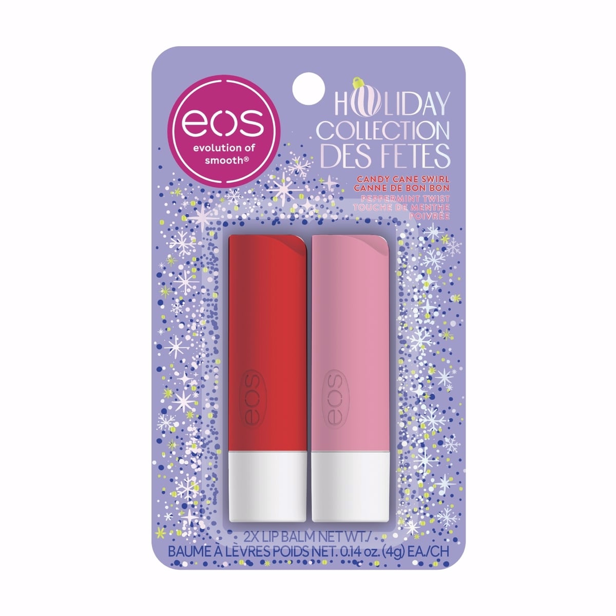 Holiday Collection Candy Cane Swirl, Peppermint Twist Lip Balm Stick