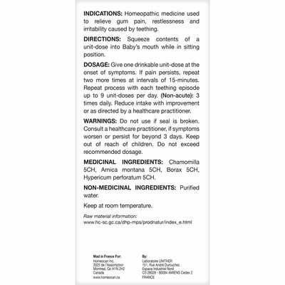 Homeocan Kids 0-9 Teething Unidoses