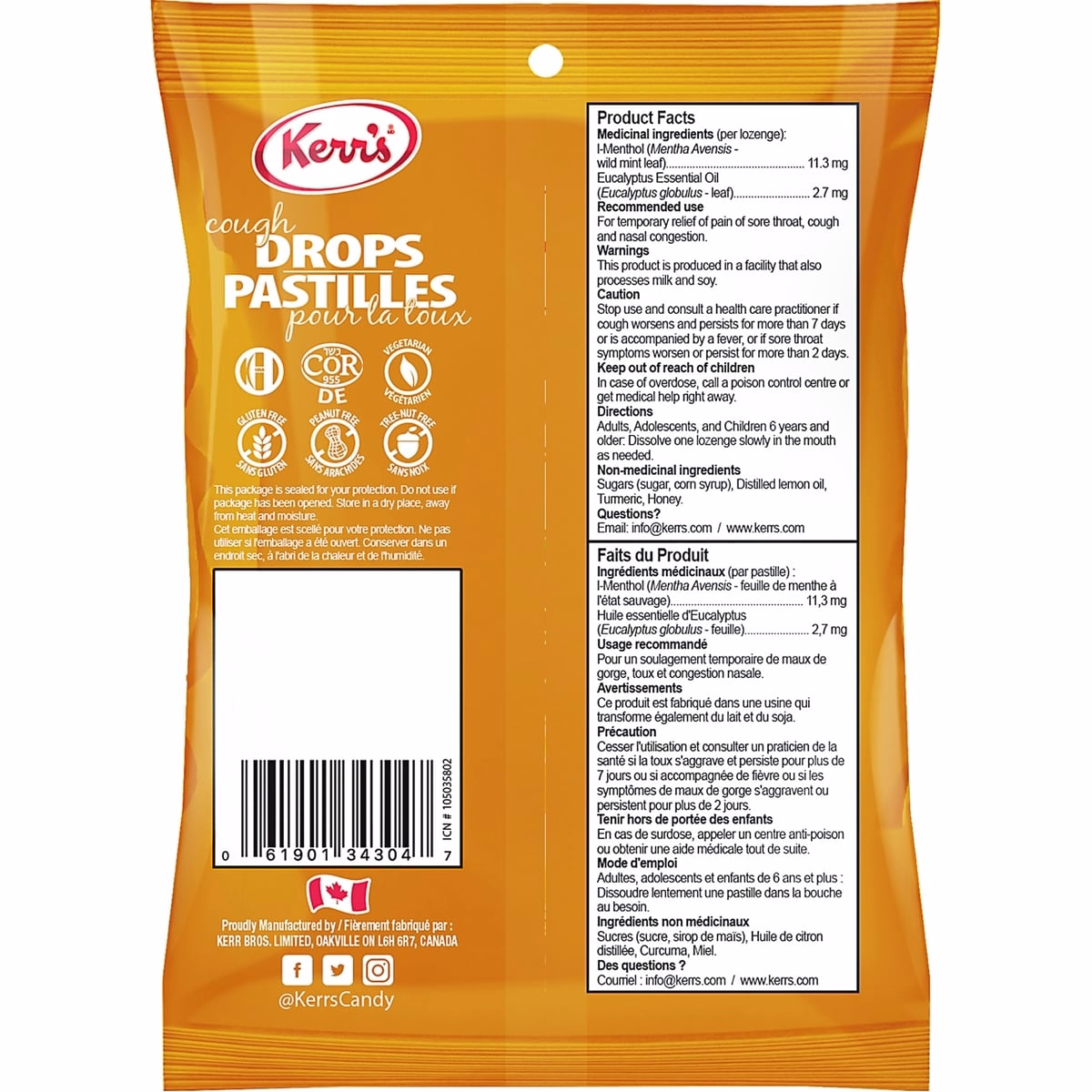 Honey Lemon Cough Drops