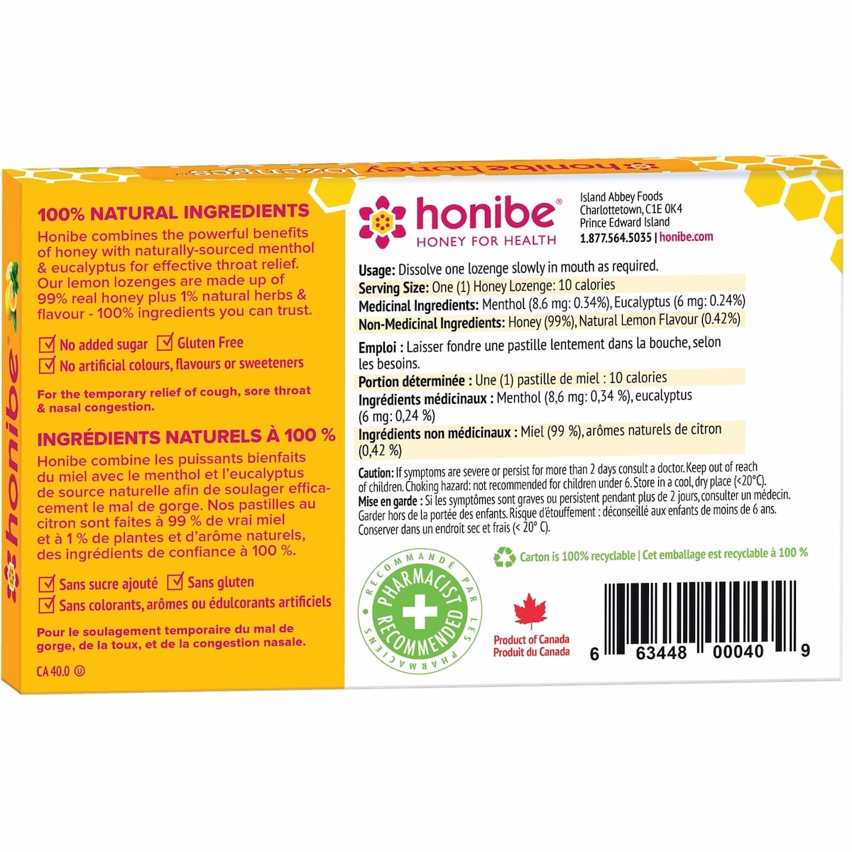 Honey Lozenges Immune Boost