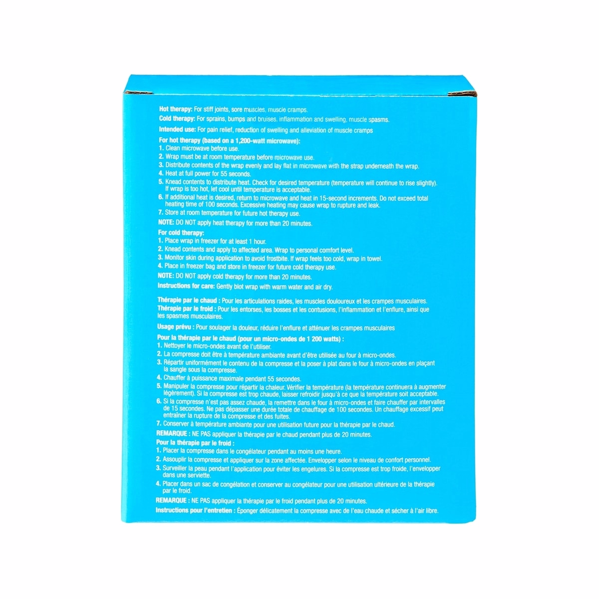 ホットまたはコールド クレイゲルラップ