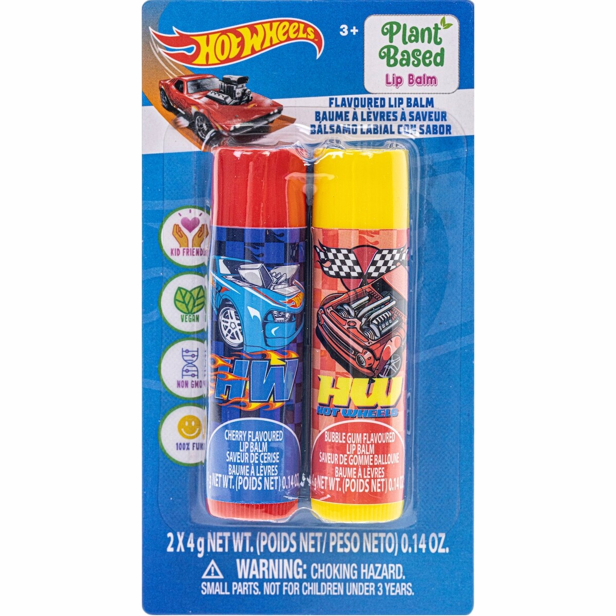 Hot Wheels 2 Pack Lip Balm