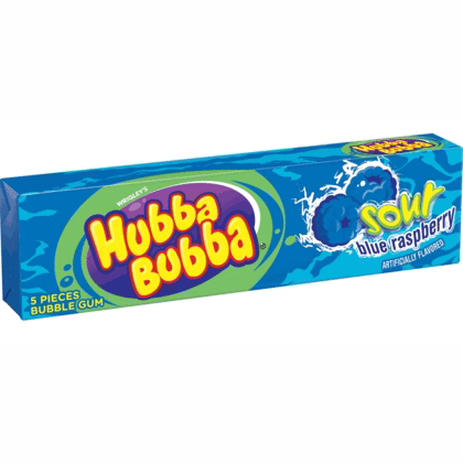 Hubba Bubba Max Sour Blue Framboise 5pcs/pack