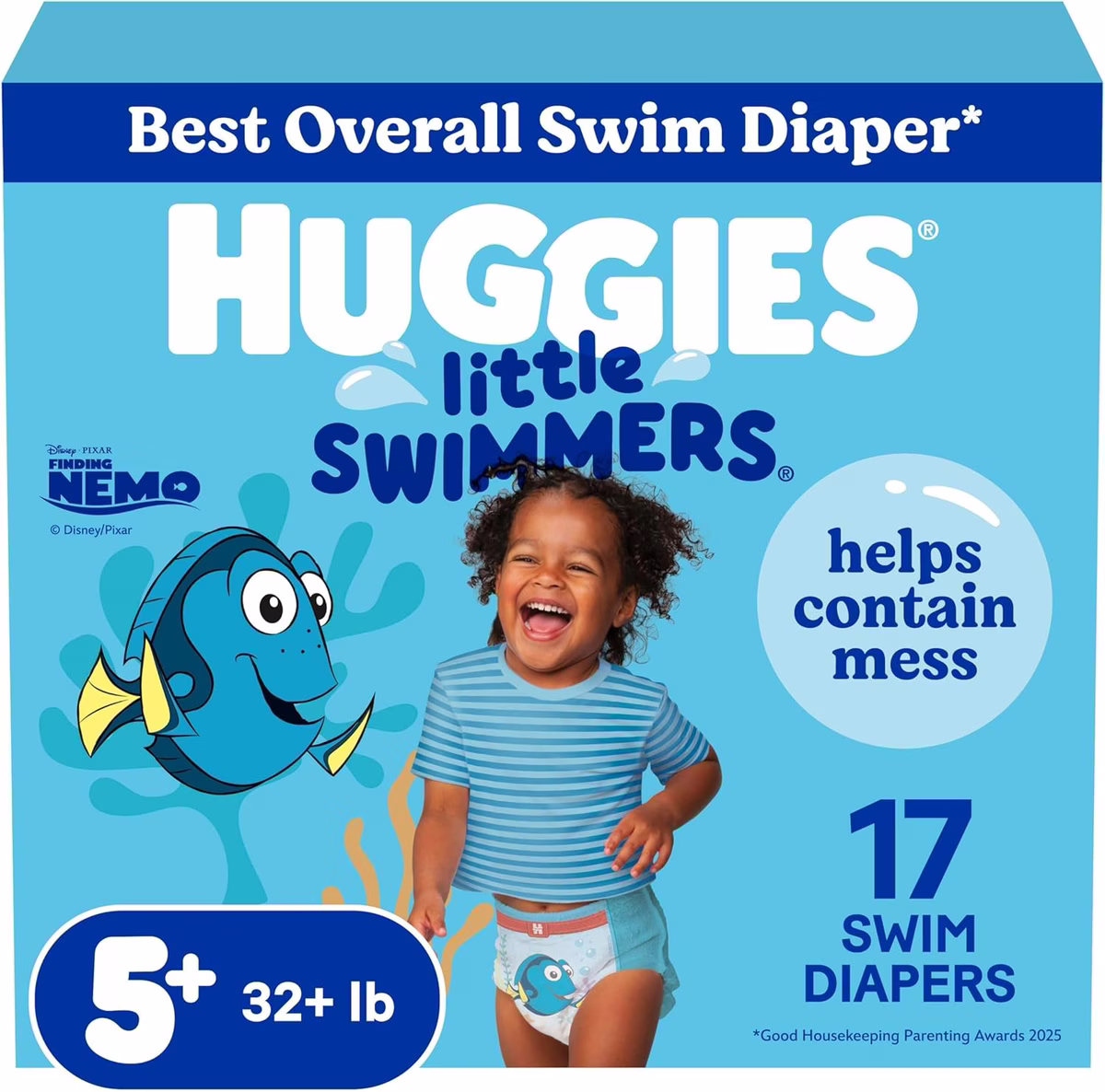 Little Swimmers Swim Diapers, Size 5-6 Large