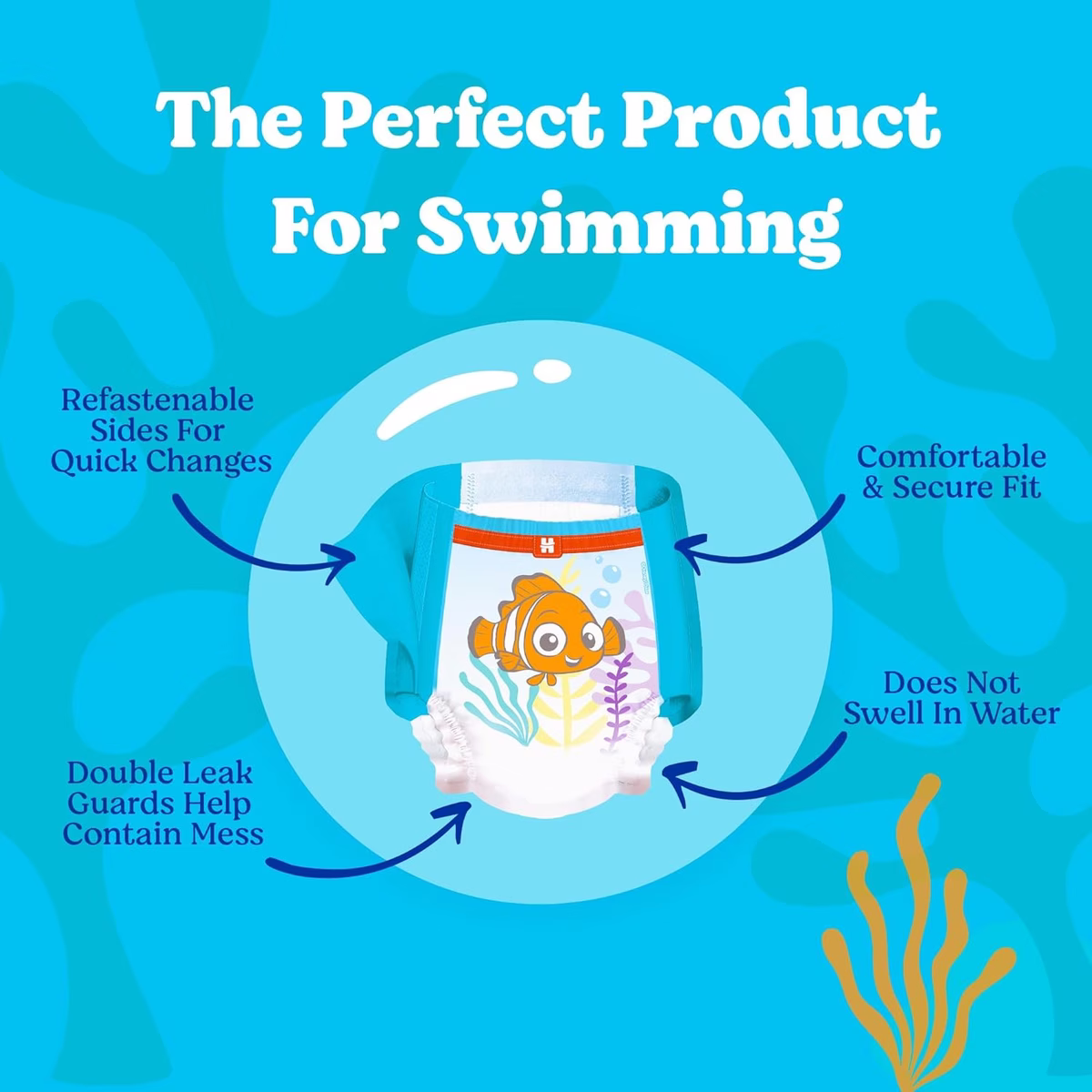 Huggies Little Swimmers Swim Diapers Size 5-6 Large - Image 3
