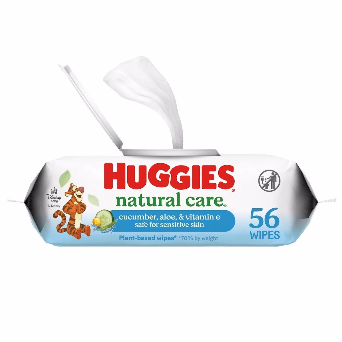 Huggies Natural Care Refreshing Baby Wipes, Scented, 1 Flip-Top Pack (56 Wipes Total)