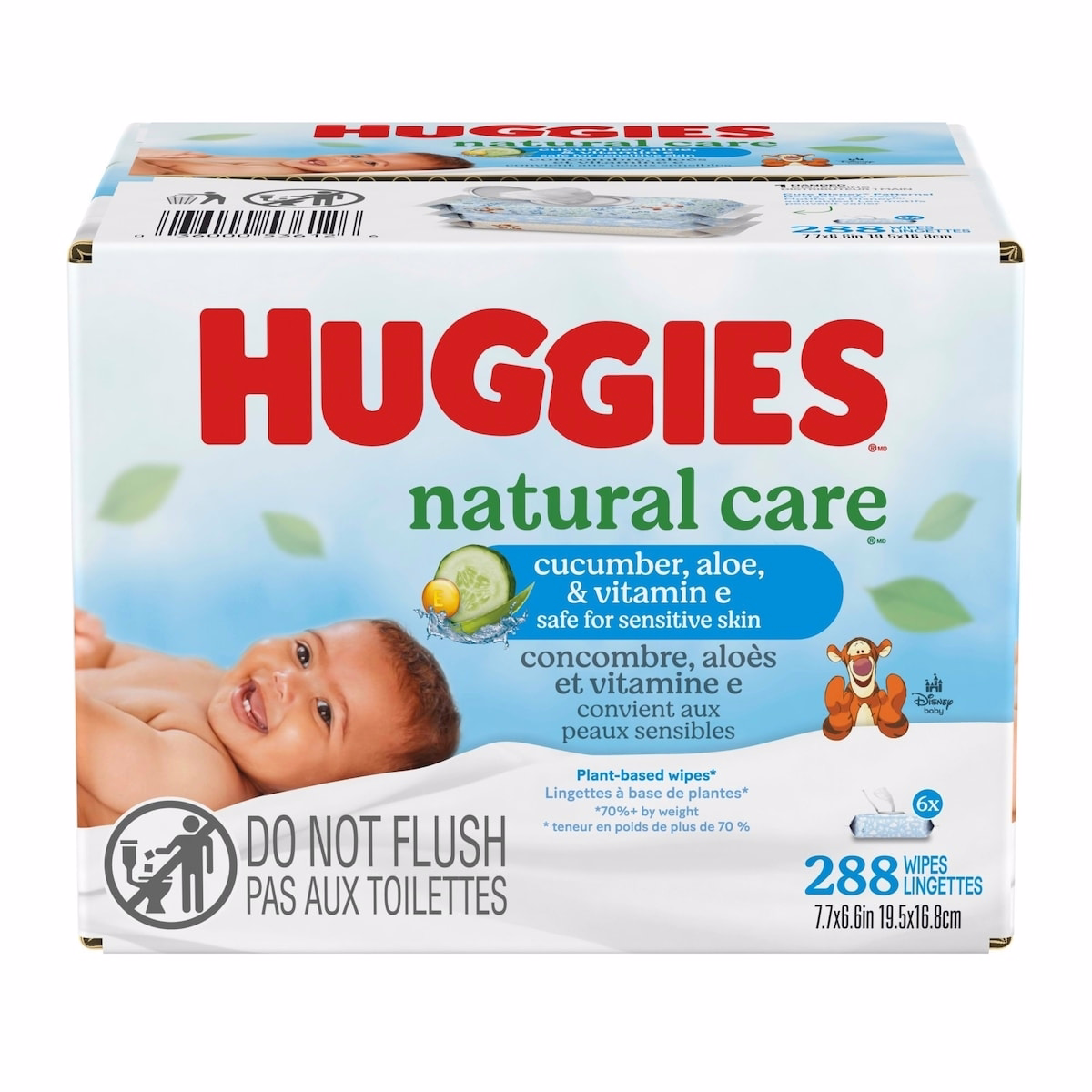 Huggies Natural Care Refreshing Baby Wipes, Scented, 6 Flip-Top Packs