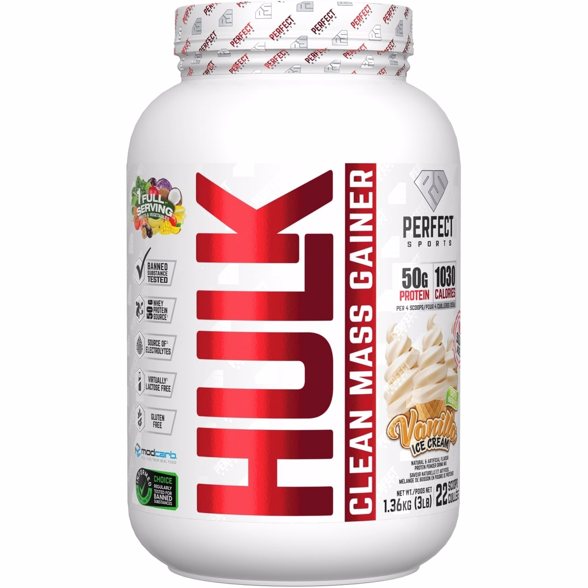 Hulk Mass Gainer Vanilla Ice Cream