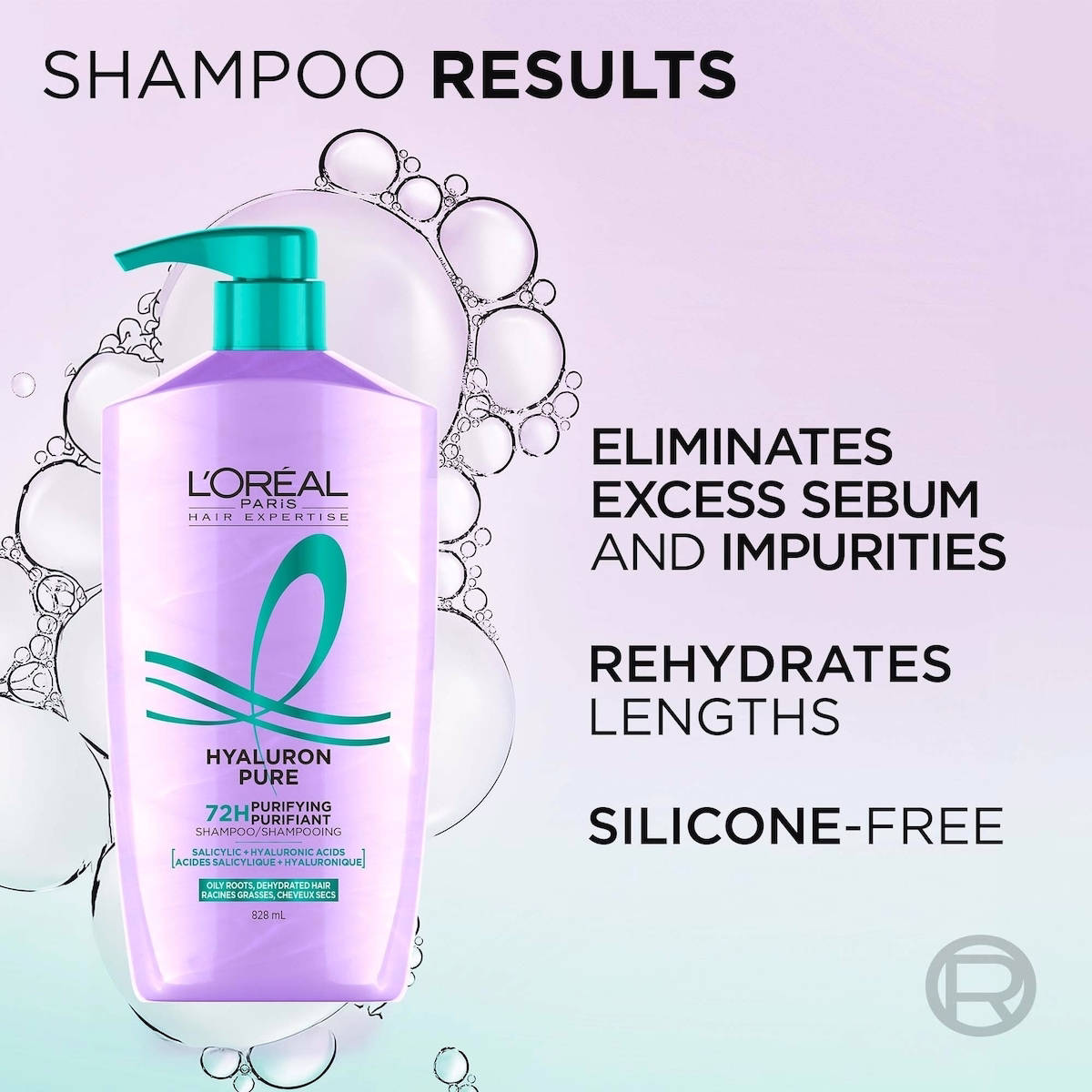 Hyaluron Pure Purifying Shampoo, 828 ml