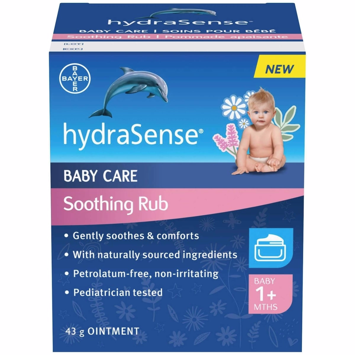 hydraSense Baby Care Soothing Rub – 부드럽게 진정시키고 편안하게 해주며, 페트롤라툼 프리, 비자극적, 천연 원료로 만든 유칼립투스, 라벤더, 카모마일