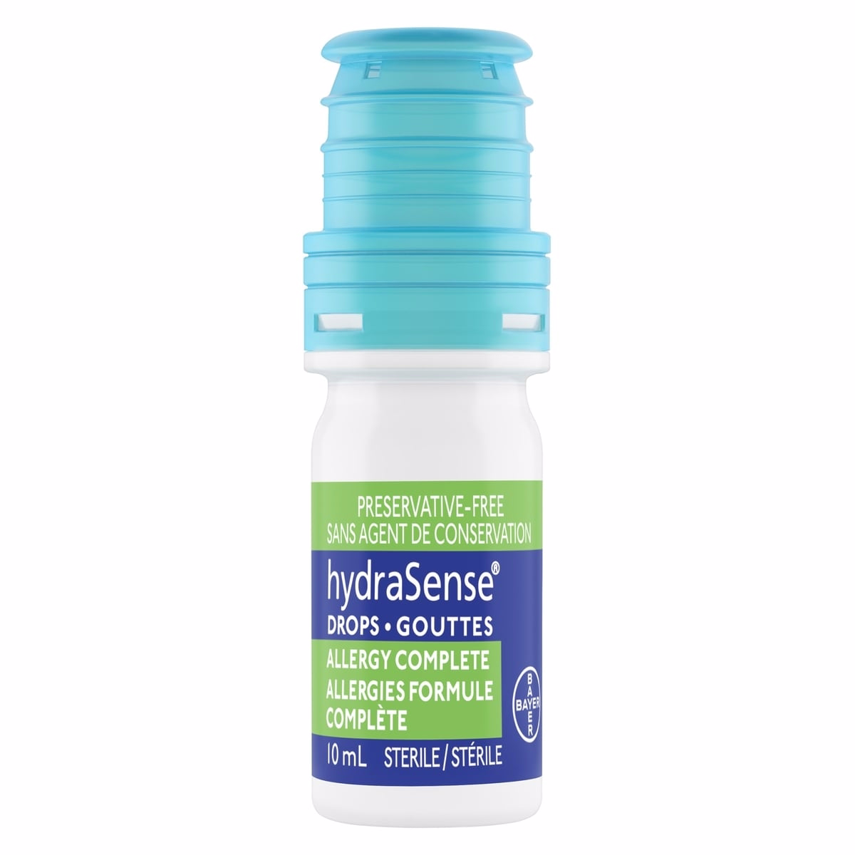 hydraSense Eye Drops, Allergy Relief, Preservative Free, Naturally Sourced, Long-Lasting Relief, 10 mL
