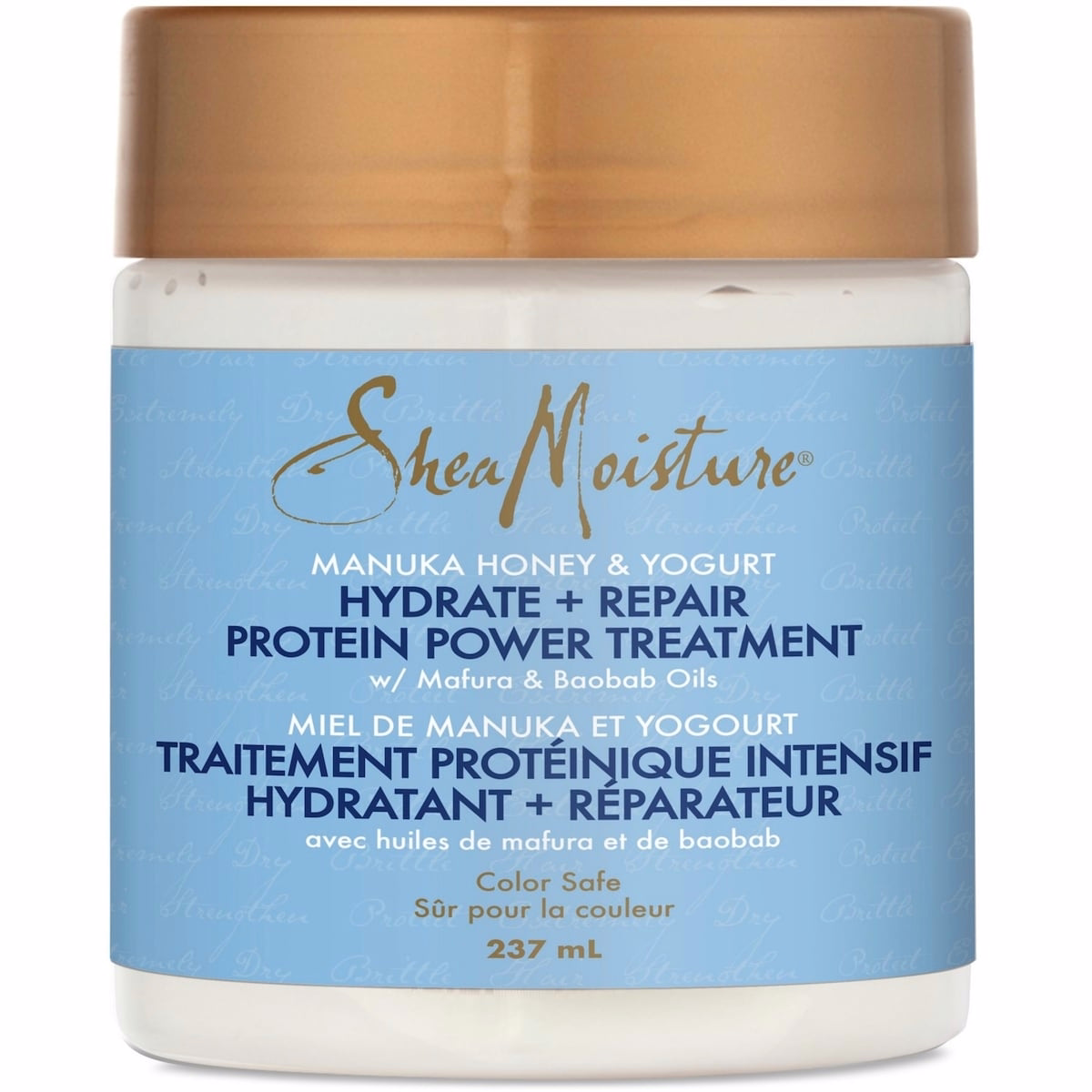 Hydrate + Repair Protein Power Hair Treatment for dry, damaged hair Manuka Honey & Yogurt sulfate-free deep conditioner 237 ml
