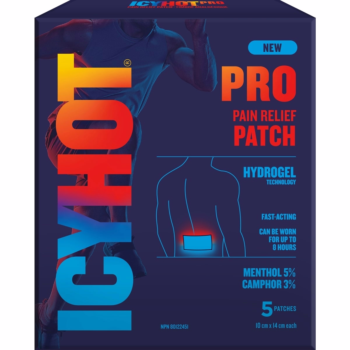 Icy Hot Pro Pain Relief Patch (5-Count Pack) - with Camphor, Menthol, & Advanced Hydrogel Technology - Fast-Acting, Targeted Relief of Muscle Ache & Joint Pain, Simple Backache, Strains, & Sprains Icy Hot Pro Pain Relief Patch (5-Count Pack) - with Camphor, Menthol, & Advanced Hydrogel Technology - Fast-Acting, Targeted Relief of Muscle Ache & J