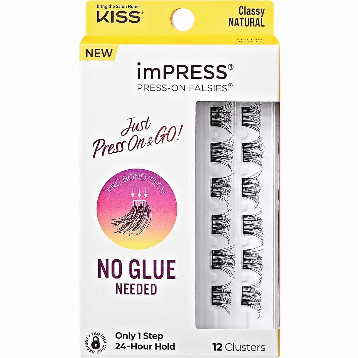 Impress Press-On Falsies Eyelash Clusters Minipack，自然、典雅