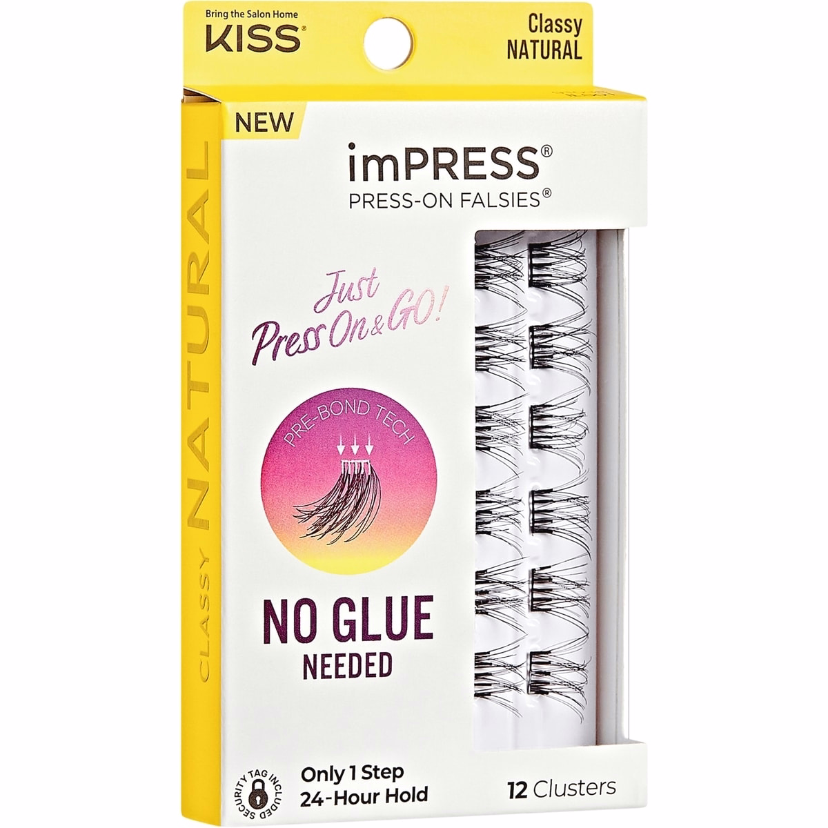 Impress Press-On Falsies Eyelash Clusters Minipack，自然、典雅