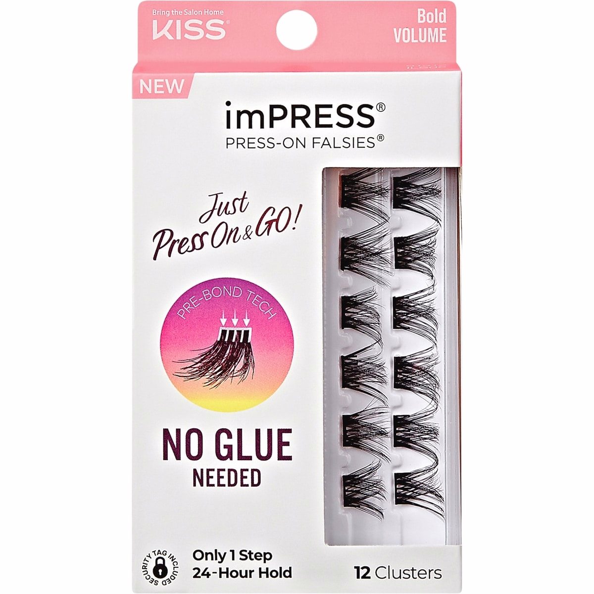 imPRESS Press-On Falsies Eyelash Clusters Minipack, Voluminous, Bold