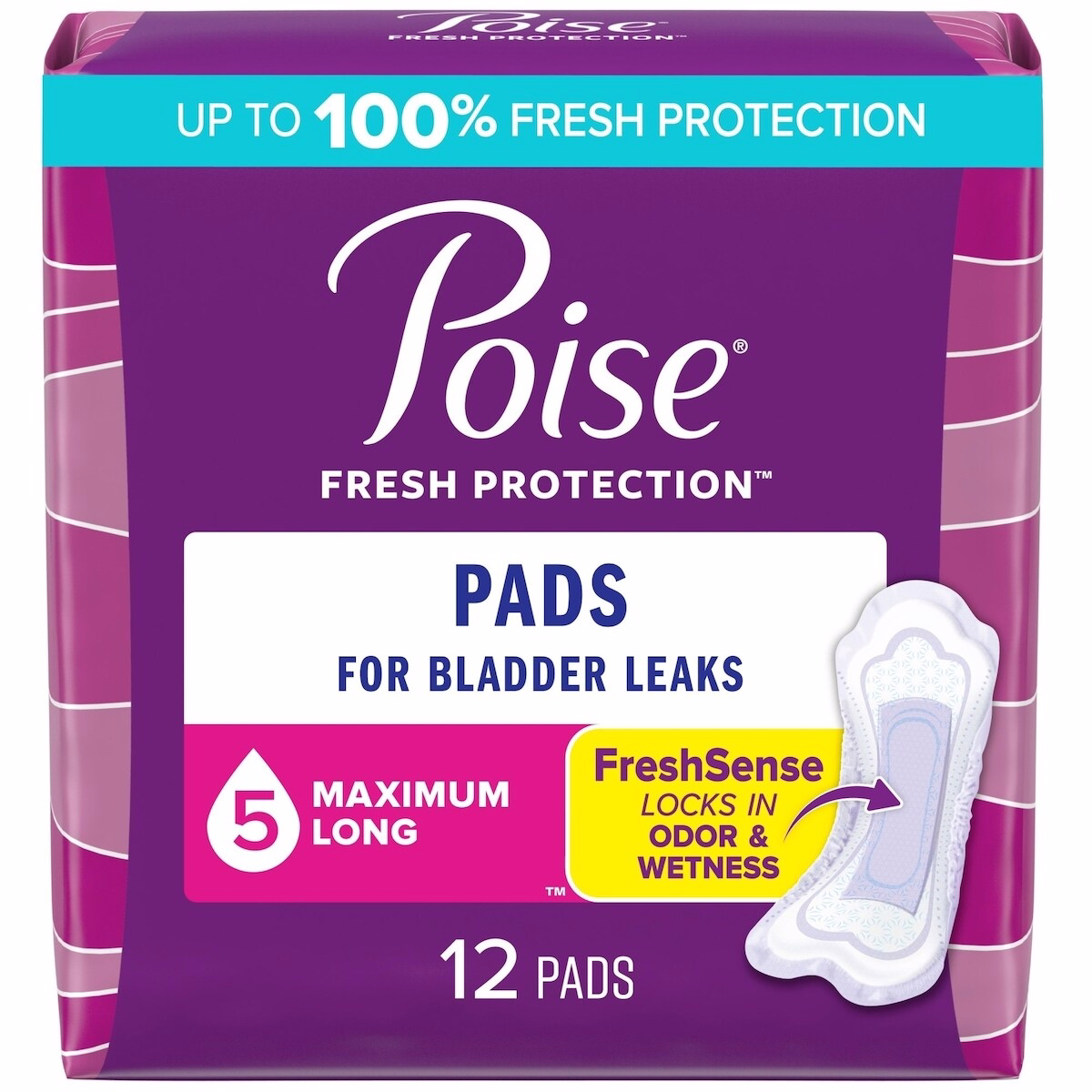 Incontinence Pads, Maximum Absorbency, Long