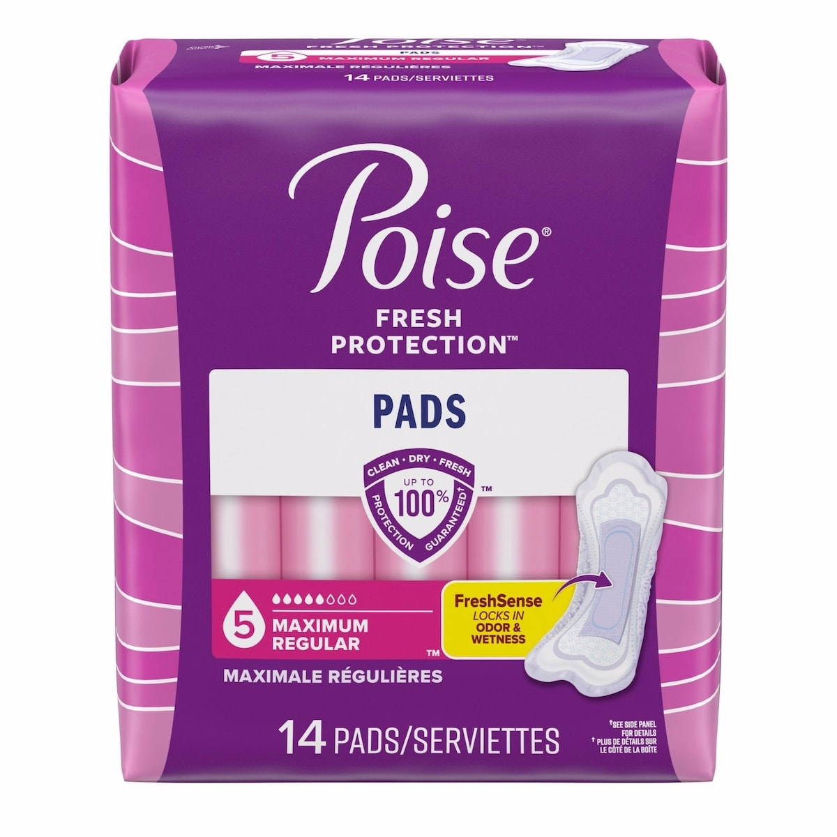 Incontinence Pads, Maximum Absorbency, Regular